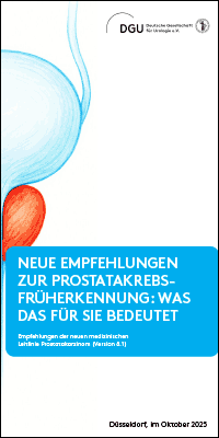 Broschüre: Neue Empfehlungen zur Prostatafrüherkennung